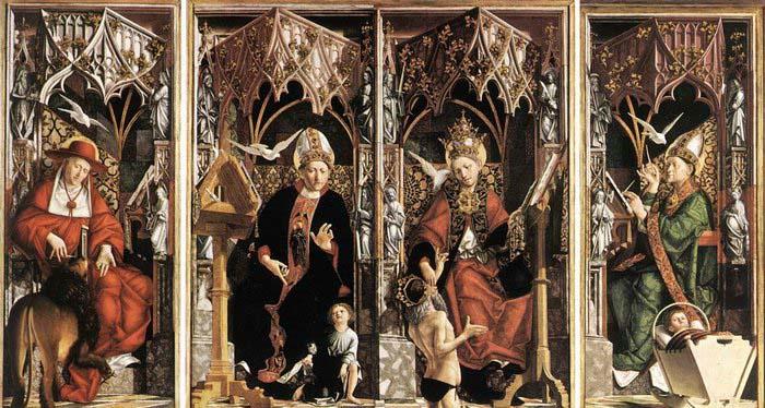 PACHER, Michael Altarpiece of the Church Fathers